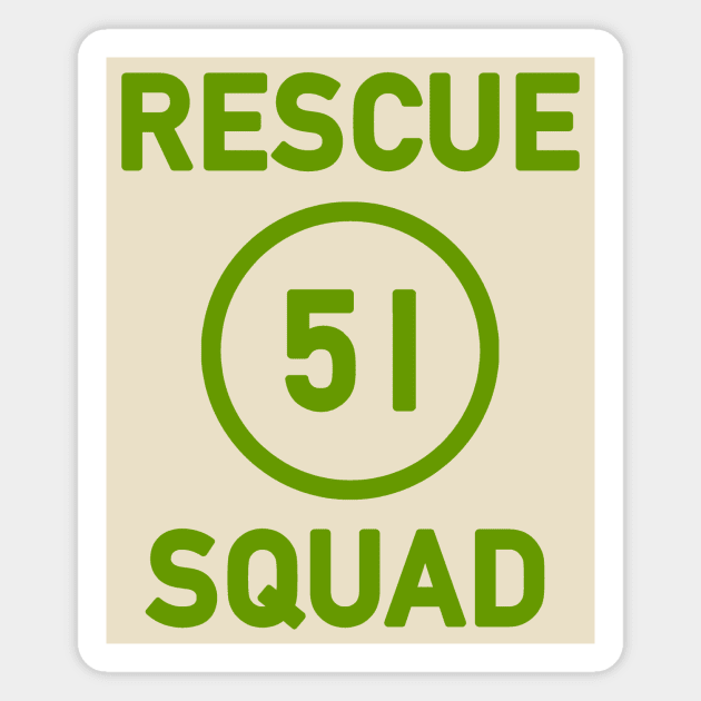 Squad 51 Magnet by Vandalay Industries